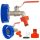  TAPE Кран кран за 1000L TANK, 3/4 кран за MAUZER + бърз конектор