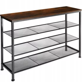    Шкаф за обувки TecTake 100 x 72,5 x 30,5 cm кафяви нюанси