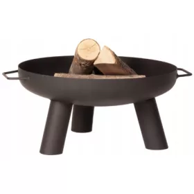    Стоманена купа за огнище, боядисана, заварена Корфу, 55 см