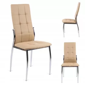    Стол Halmar, изкуствена кожа, нюанси на бежово, 1 бр.