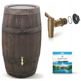    Резервоар за дъждовна вода 250 л 105 х 60 см кафяв