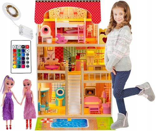  Еко къща за кукли Funfit Kids 90см