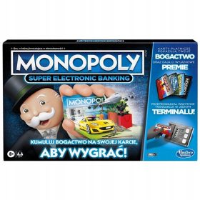    Настолна игра Hasbro Monopoly Super Electronic Banking