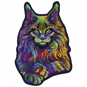    Пъзел WoodenCity Magic Animals 274 части Rainbow Wild Cat 0039-L-AL