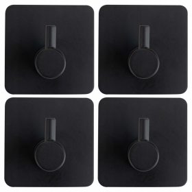  Неинвазивна кука Perfect Style 45x45 мм черна 4 бр.