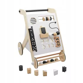    ОБРАЗОВАТЕЛНА БЯЛА ДЪРВЕНА ПРОХОДИЛКА ЗА БУТАНЕ