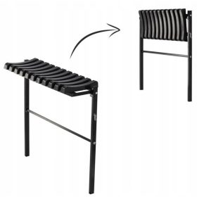   Сгъваема съзерцателна гробищна пейка за гробището 100см черна