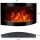 Стенна камина с функция за отопление El Fuego черна 2000 W 89 x 48 x 13,5 cm
