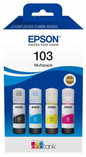  Epson 103 ink SET CMYK 4x 65ml за EcoTank L1270 L3210 L3251 L3256 L3550