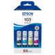  Epson 103 ink SET CMYK 4x 65ml за EcoTank L1270 L3210 L3251 L3256 L3550