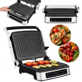    Електрическа контактна скара Zeegma Chef 2100W Silver
