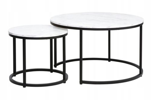  Кръгла холна маса Signal DION 80 x 80 x 48 см бяла