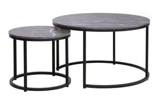  Кръгла холна маса Signal DION 80 x 80 x 48 см черна