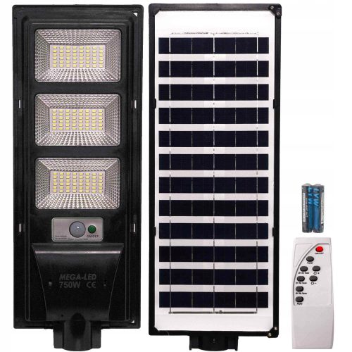  Улична лампа Rawe 750 W 75000 lm със слънчево захранване