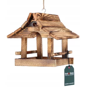   Хранилки за птици - КЪЩА ЗА ХРАНИЛКА ЗА ПТИЦИ ВИЛА ДЪРВЕНА КЪЩА