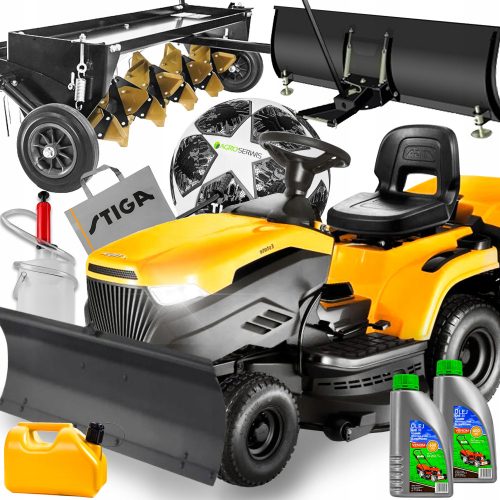  МОЩЕН ТРАКТОР STIGA ESTATE 398 ST 16HP ПЛУГ + СКАРИФИКАТОР КОМПЛЕКТ XXXXL
