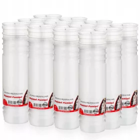   Вложки за свещи Парафинови свещи Пламък 7 дни (12 бр.)