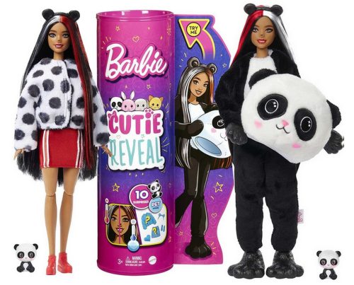  Barbie Cutie Reveal Doll в костюм на панда HHG22