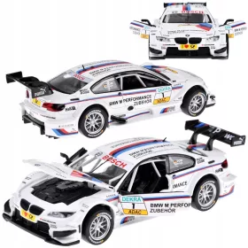    Метален спортен модел BMW M3 DTM мащаб 1:32 звуци светлини ZA4608