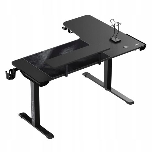  Геймърско бюро Ultradesk Winger, черно, електрически регулируемо