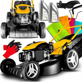    Бензинова косачка Stiga с кош, капацитет 166 cm³. Кошница 60 л + 3 други продукта