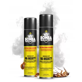    Димна бомба против хлебарки, молци, мухи, паяци, бълхи, дървеници, сребърни рибки Strong 0,26 кг 250 мл