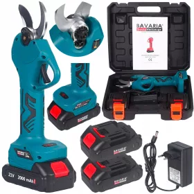   Градинска ножица - АКУМУЛАТОРНИ ПРЕДПАЗНИЦИ ЕЛЕКТРИЧЕСКА АКУМУЛАТОРНА НОЖИЦА 21V 2000mAh + КОМПЛЕКТ