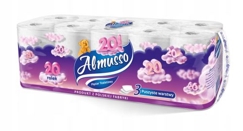 Тоалетна хартия без аромат Almusso 20 бр.