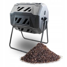   Пушилня за месо - Компостер Bituxx 2-камерен, 160 л, черен