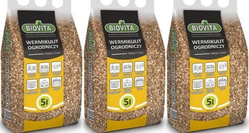 Градинска почва - 3 x Градинарски вермикулит 1-5 mm 5L. натурални минерални гранули - общо 15л