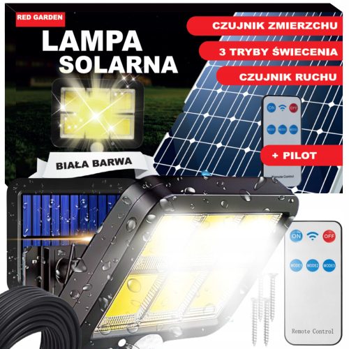  Улична лампа Red Garden 120 W 6000 lm на слънчева енергия