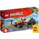  LEGO Ninjago Кай и Рас в дуел кола-мотор 71789 + LEGO хартиена торба