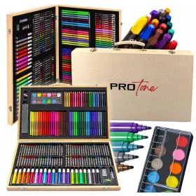    ХУДОЖЕСТВЕН КОМПЛЕКТ ЗА РИСУВАНЕ И РИСУНКА В КУФАР 180 в 1