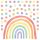 Детски стикери за стена Classic colorful rainbow Dots