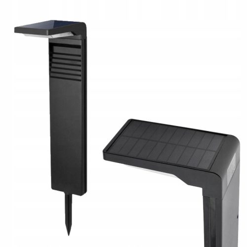 Стълбове за осветление - Стълб за соларно осветление Ecolight LED SSO-2, черен, 57,3 см