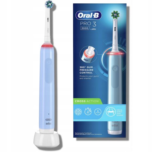  Oral-B Pro 3 3000 електрическа четка за зъби, синьо и бяло
