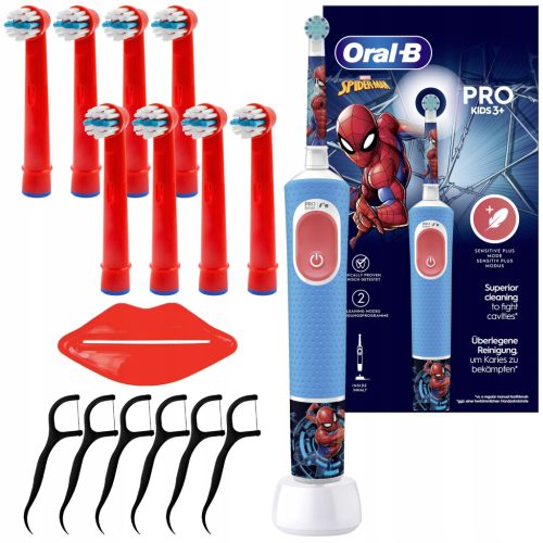  ORAL-B VITALITY PRO 103 ДЕТСКА ЧЕТКА ЗА ЗЪБИ СПАЙДЪРМЕН + АКСЕСОАРИ