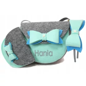    Детска чанта Tomasz Siekański Нюанси на синьо, Нюанси на сиво и сребристо, Нюанси на зелено