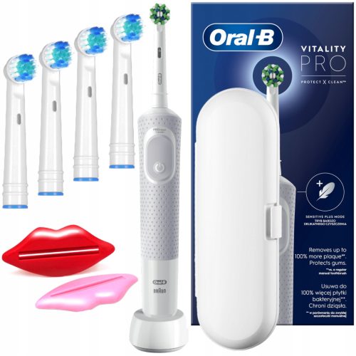  Комплект бяла електрическа четка за зъби Oral-B Vitality Pro D103 Box