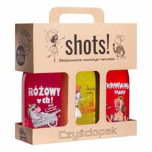  LaQ Shots! Women's Cleaning Pack 3x500 ml комплект душ гелове