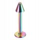  10 pzas/lote acero Tragus Helix Piercing Spike y bola 16G Labret Pircing