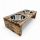  Комплект от две метални купи Woodcraft, нюанси на кафявото, 0.9л