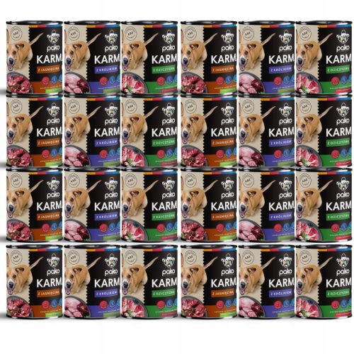  МОКРА ХРАНА ЗА КУЧЕТА КОНСЕРВА PAKO 24 X 800 MIX 4 ВКУСА ПОЛСКИ ПРОДУКТ