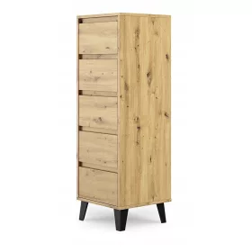    TopEshop Scandi 5S скрин 40 x 39 x 120,5 см занаятчийски дъб мат