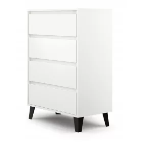    TopEshop Scandi 4S скрин с чекмеджета 70 x 39 x 99,5 см бял бял