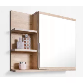    Шкаф с огледало Сонома Шкаф за баня, L рафтове