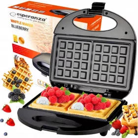   Esperanza BLUEBERRY-EKT008 гофретник 1000 W черен + масажор за глава МАСАЖОР ЗА ГЛАВА RABBERS FOR SPA LIFTING TOOLS Масажор за глава, масажор за скалп