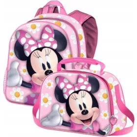    ДЕТСКА РАНИЦА MINNIE MOUSE 3D PREMIUM DISNEY + ДЪМСКА ЧАНТА MINNIE MOUSE 3D PREMIUM DISNEY BAG