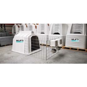 Навес за телета с ограда SEJFTI