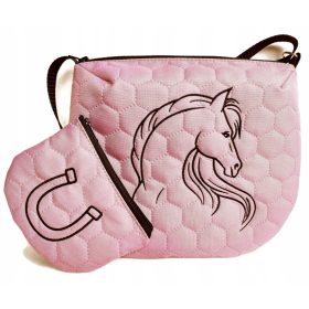    Детска чанта Tomasz Siekański черна, нюанси на розово